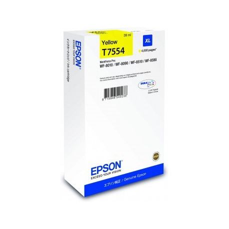 Cartouche Epson T7554 XL Jaune 39ML